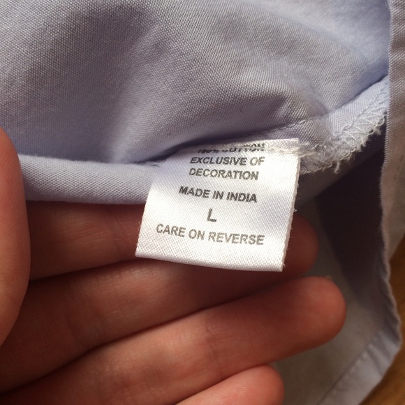 Beautiful light blue blouse with pearls - Picture 8 of 8